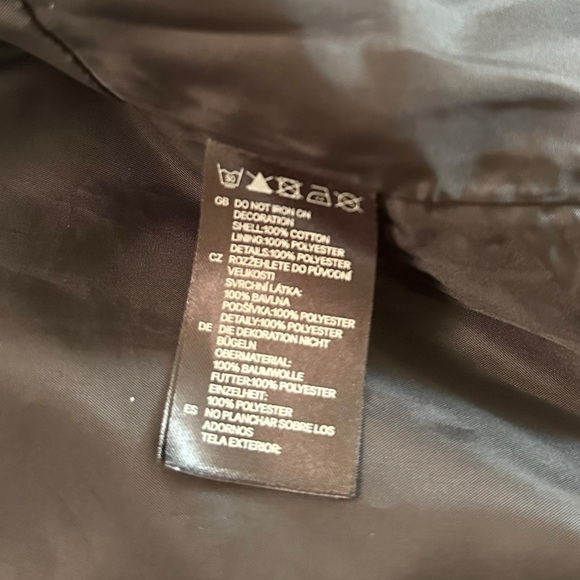 H&M Cropped Black White Blazer Size 8 - Picture 9 of 17